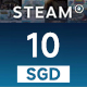 Steam Wallet Gift Card 10 SGD Steam Key SINGAPORE